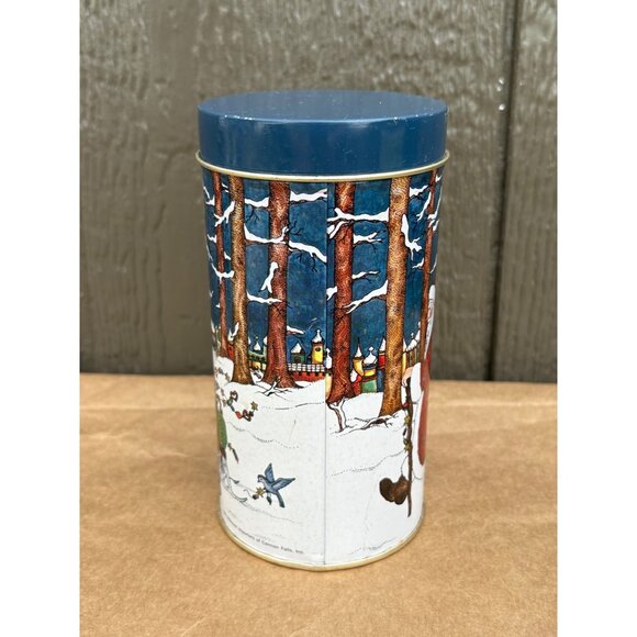 Vintage 1983 Christmas Tin Midwest Importers of Cannon Falls Santa Claus Sleigh - Picture 3 of 9